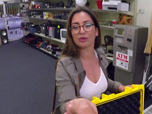 XXX PAWN - Making A Deal With Bespectacled European Playgirl Charlie Harper In My Back Room