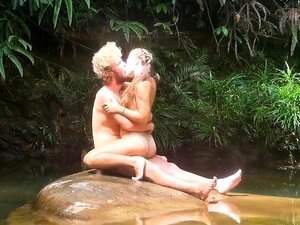 Beautiful Girl Sex With Wild Man In Blue Lagoon Part1