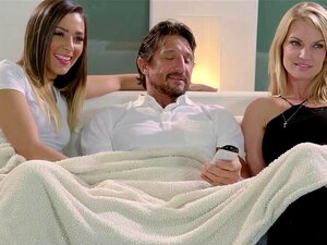 Amazing brunette cutie Jaye Summers grabbed stepdads big dick and sucked it