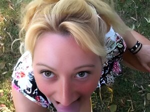 a 44 year old french milf sucks me off at the water's edge before taking the road for a carpooling, she shows off outside then sucks my cock and eats my balls, i end up in facial