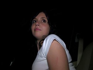 Ilona Oolo is bend over the backseat for a hard fuck with cum on ass