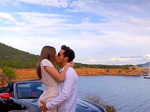 Couple fucking in Ibiza. fresh fit couple spending their vacation in beatiful Ibiza kissing in a pool, giving each other oral and fucking in various positions with stunning views of the island