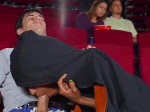 Cinema Handjob - Movie Theater Handjob porn videos at Xecce.com