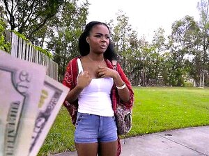 Ebony big ass cutie Haylee Wynters gets interracial fucked