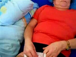 Granny Friend On Her Bed