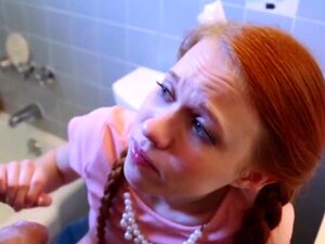  Tiny Redhead Cutie Gets Stuck In Latrine & Screwed By Friend’s Stepdaddy  Porn