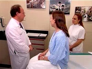 a real exam episode from a curly aged woman,