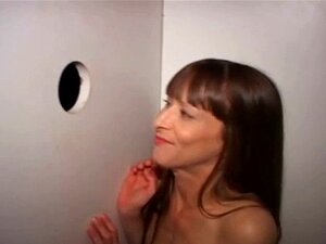 Amateur milf swallows cum. Amateur milf swallows cum load in gloryhole fun