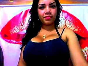Busty latina webcam slut