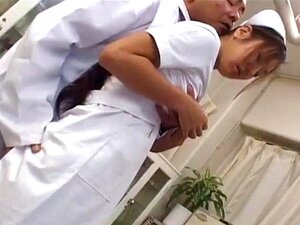 Erena Fujimori nurse enjoys cock and vibrator, Erena Fujimori nurse enjoys cock and vibrator