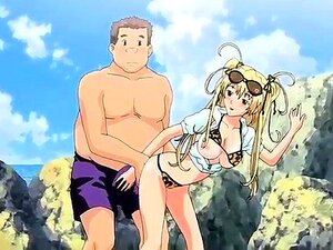 Dazzling hentai babe gets served a hard cock from behind