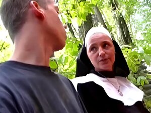 Naughty german nun loves cock